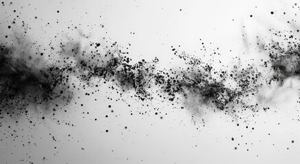 Black and white smoke trails