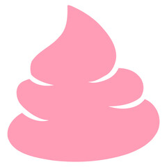 illustration of strawberry cream