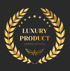 Label, Luxus - Vektor, gold