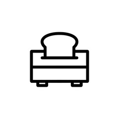 Toaster icon with simple and modern design 
