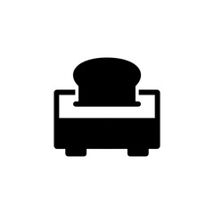 Toaster black icon with simple and modern design 