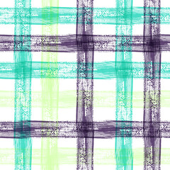 Bright Fun Multi Color Check Pattern Seamless Repeat Bright Fun