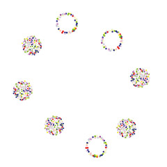 Beautiful colored illustration with blurred circles in nature style.  Template for your brand book. Design for business adverts.