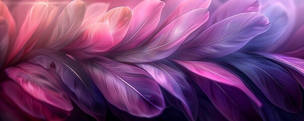 Vibrant purple and green feather wallpaper for iPhones and creative backgrounds