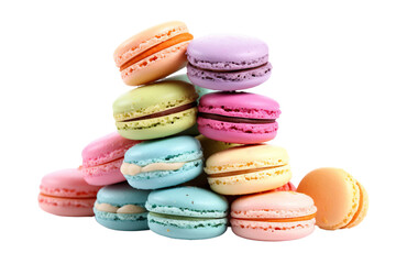 Fototapeta premium colorful macaroons isolated on white background