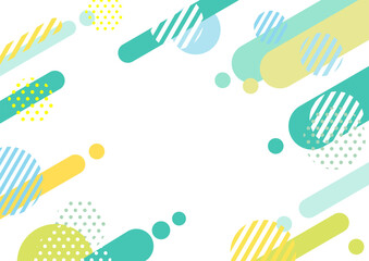 夏用青色のポップな背景