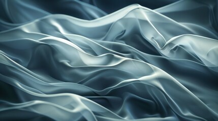 Fototapeta premium Soft Elegance: Abstract Fabric Waves with Realistic Folds and Textures for Sophisticated Presentations