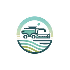 Obraz premium Harvest Machinery Icon