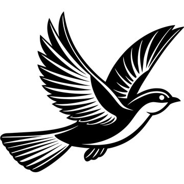 recommend clip art: bird is flying clean line art minimalist vector illustration