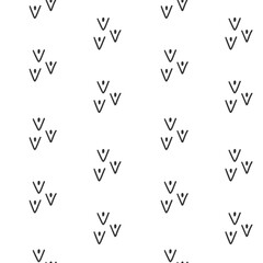 Seamless pattern with simple geometric shapes. Scandinavian abstract background.