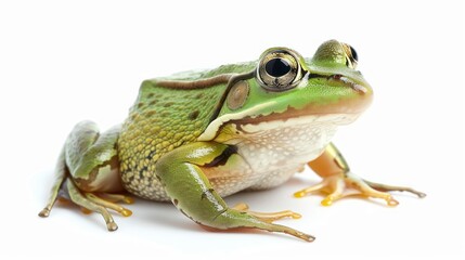 Fototapeta premium Frog isolated white background