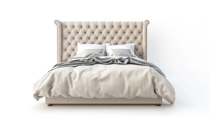 Headboard isolated white background 