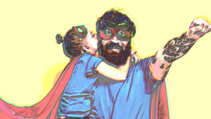 Comic Book Paper Look Motion Effect 4k 1:1 16:9 9:16