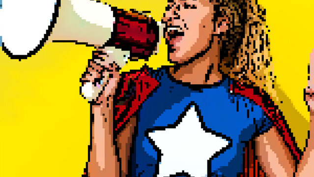 8 Bit Pixel Look Motion Effect 4k 1:1 16:9 9:16