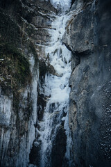waterfall in the mountains