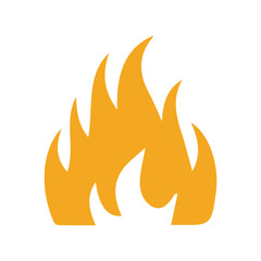 Fire Flames with Bright Orange Blazing vector