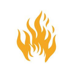Fire Flames with Bright Orange Blazing vector