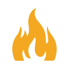 Fire Flames with Bright Orange Blazing vector