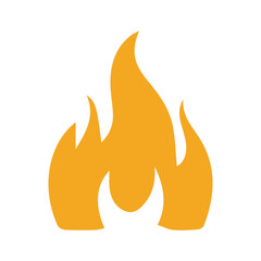 Fire Flames with Bright Orange Blazing vector