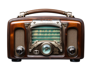 a close up of a radio