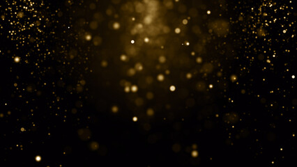 Gold particles golden dust bokeh event awards trailer titles cinematic concert openers luxury celebration background