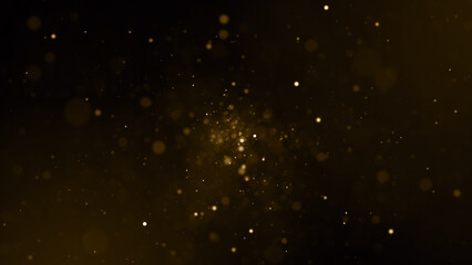 Gold particles golden dust bokeh event awards trailer titles cinematic concert openers luxury celebration background