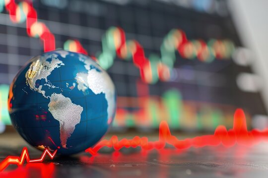Stocks price in downtrend mode indicates global economy enter recession