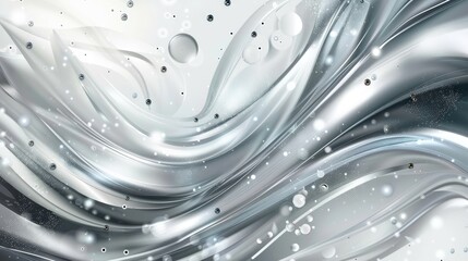 Shiny gray background with abstract elements