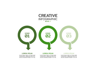 Vector illustration Infographic design template with icons and 3 options or steps. Can be used for process, presentations, layout, banner,info graph.