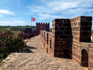 The walls of Silves Castle