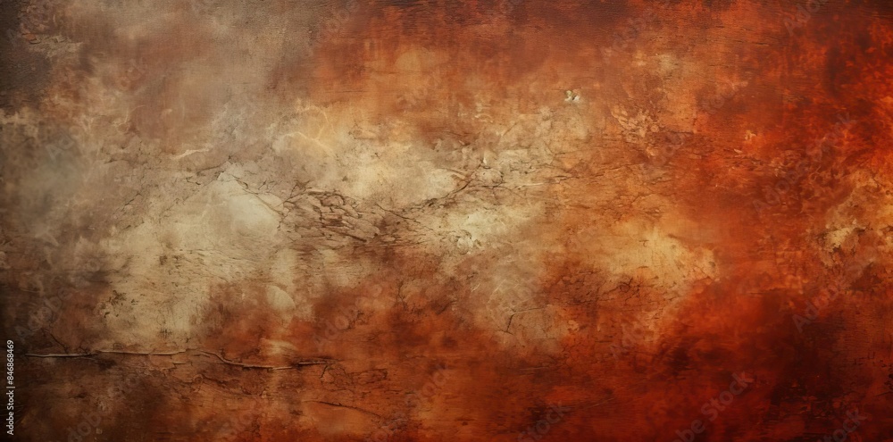 Poster grunge texture background with a red and brown color scheme featuring a textured surface with a red 