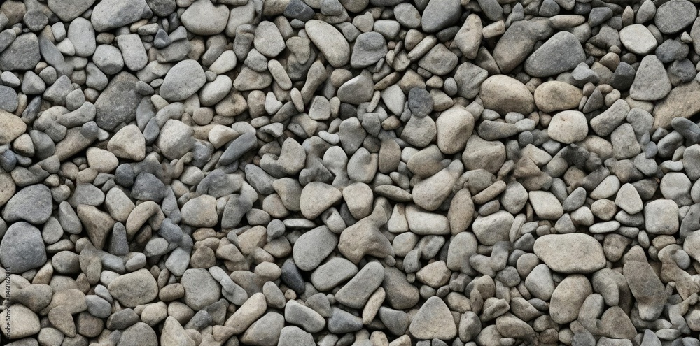 Poster gravel seamless texture as a background a row of rocks arranged in a row from left to right, with a 