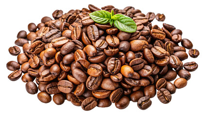 Coffee Beans Isolated On Transparent Background
