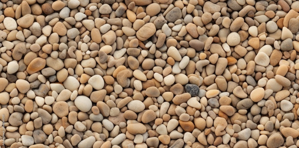 Poster gravel seamless texture as a background a row of rocks arranged in a row from left to right, with a 