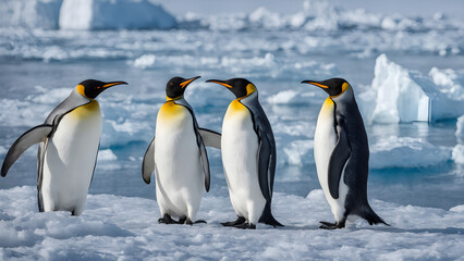 king penguin in polar regions