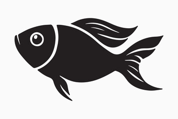 Fish Silhouette Vector with Artwork