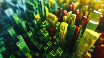Obraz premium Illustrate the beauty and diversity of Brazil with a vibrant stock photo featuring a three-dimensional synthesis of the flag, symbolizing the country's vibrant culture and heritage.