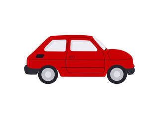 Isolated red car toy for kids - Vector