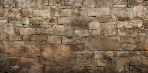 Obraz premium castle wall texture featuring a stone wall and a large rock