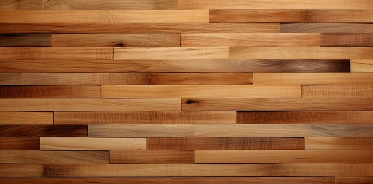 butcher block textured wooden wall with a row of brown and wood drawers