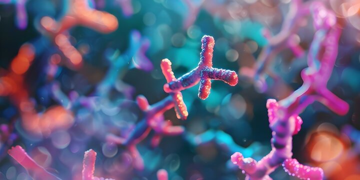 Genetic material influences telomere length and reduces oxidative stress. Concept Telomere Length, Genetic Material, Oxidative Stress, DNA, Genetics