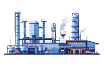 Obraz premium Pipeline of chemical plant