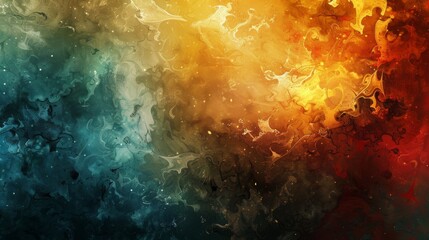 Fototapeta premium A vivid abstract artwork featuring a blend of vibrant colors and dynamic textures, perfect for modern designs.