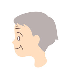 高齢女性の横顔
