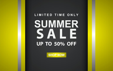 summer sale Banner background. Website Promotion and Posters