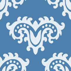 Blue Ornamental vector Pattern Design