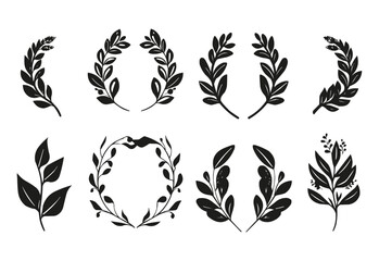 Set of hand drawn vector circular decorative elements for your design