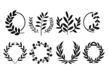 Set of hand drawn vector circular decorative elements for your design