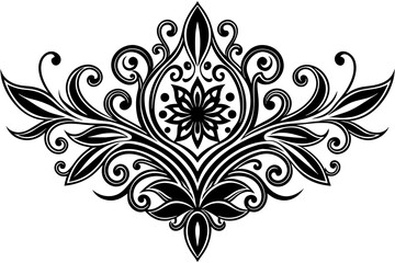 Vector ornamental decorative motif design image