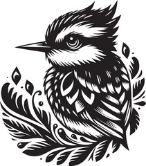 Abstract bird logo design